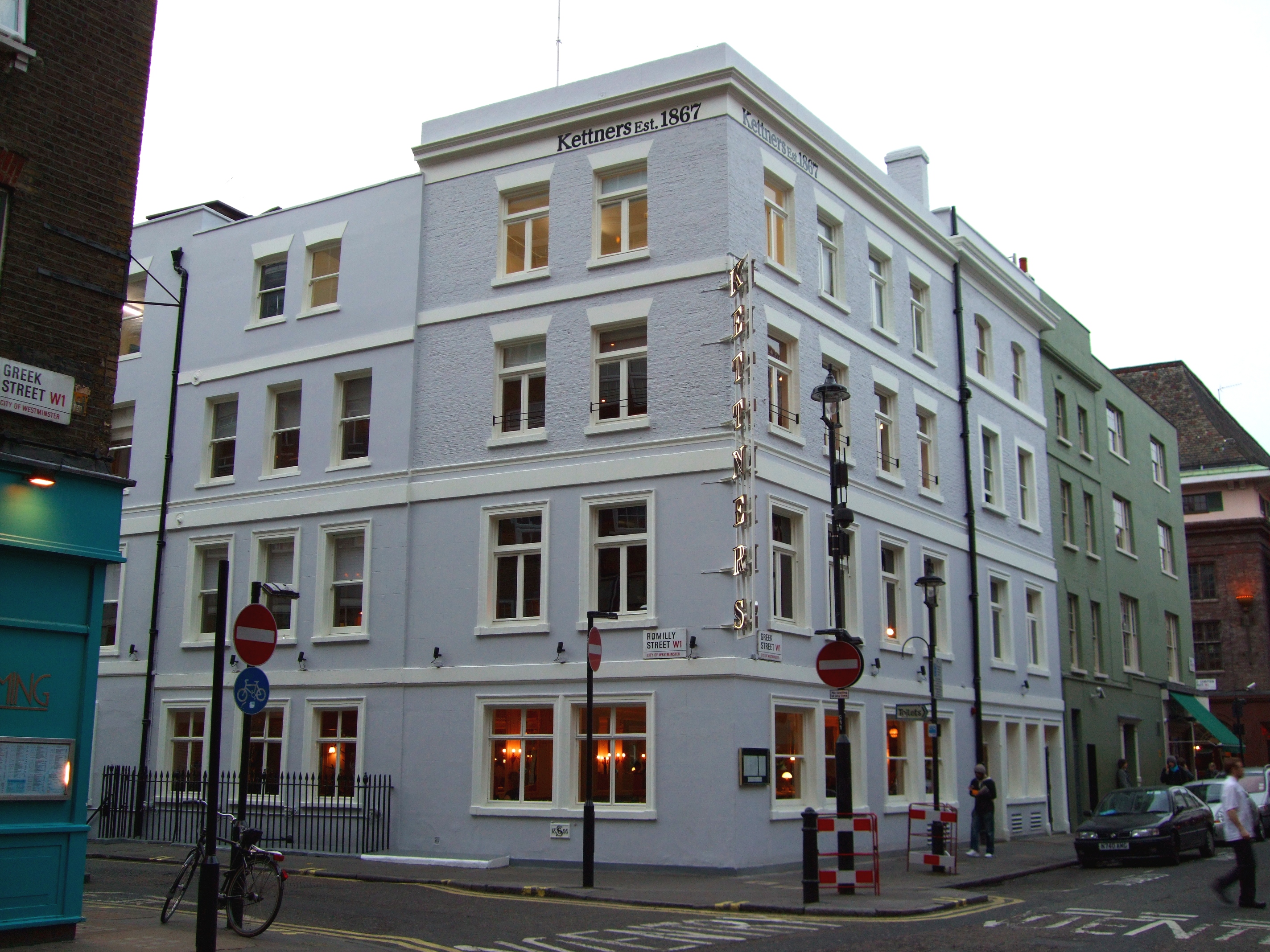 Kettner's on Romilly Street: 1867 to the Champagne Bar