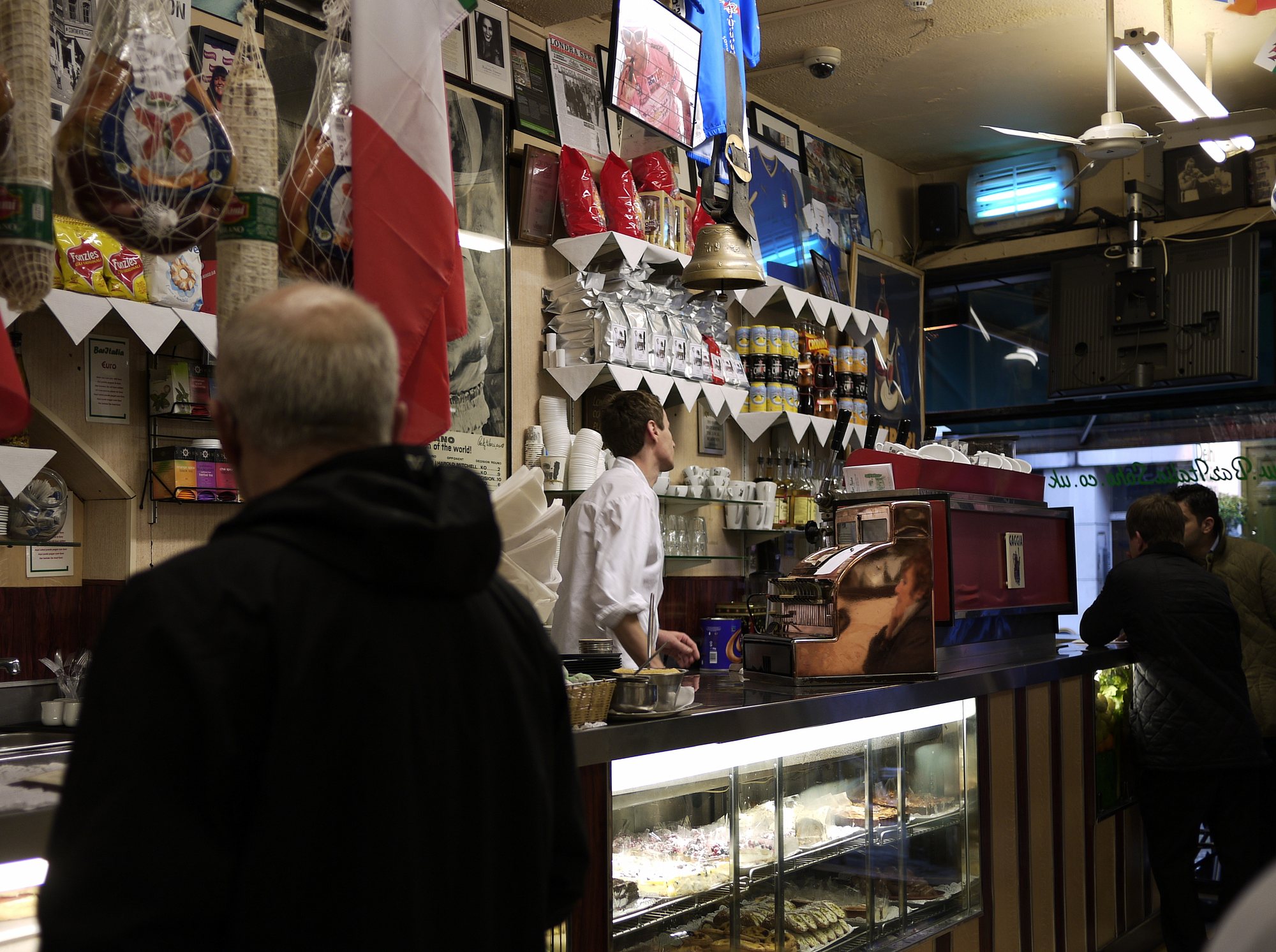 The best coffee in Soho, from Bar Italia on